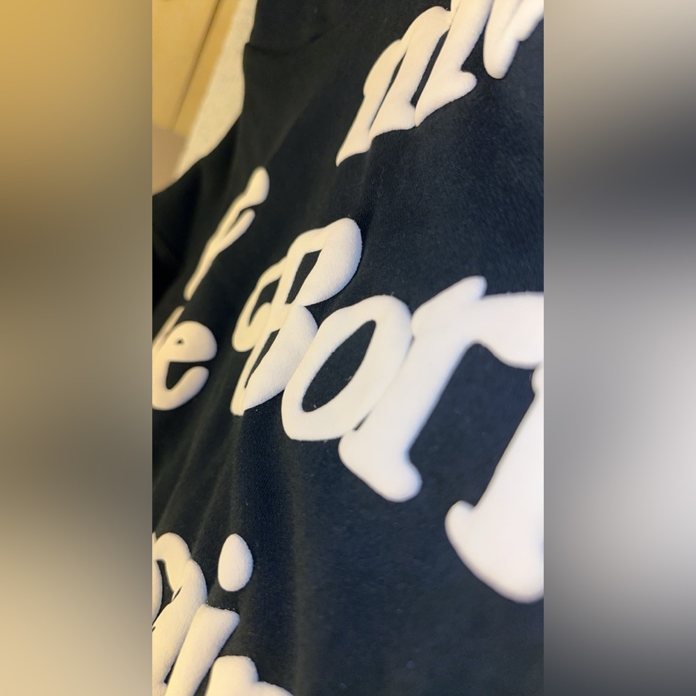“ ye must be born again “ puff print hoodie